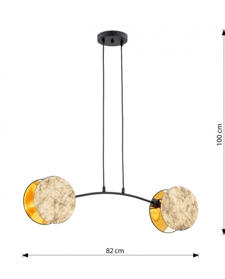 LAMPA WISZĄCA MOTIF 2 ZŁOTA EMIBIG