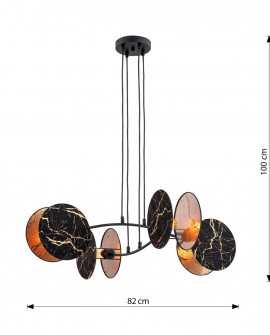 LAMPA WISZĄCA MOTIF 4 MARBEL EMIBIG