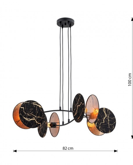 LAMPA WISZĄCA MOTIF 4 MARBEL EMIBIG