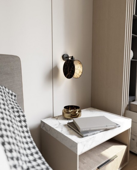KINKIET LAMPA ŚCIENNA MOTIF K1 MARBEL EMIBIG
