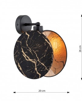 KINKIET LAMPA ŚCIENNA MOTIF K1 MARBEL EMIBIG