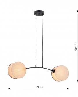 LAMPA WISZĄCA MOTIF 2 NATURAL EMIBIG
