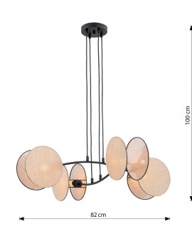 LAMPA WISZĄCA MOTIF 4 NATURAL EMIBIG