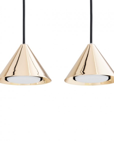LAMPA WISZĄCA ELIT 3 CZARNA ZŁOTA EMIBIG