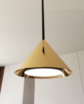 LAMPA WISZĄCA ELIT 4 CZARNA ZŁOTA EMIBIG