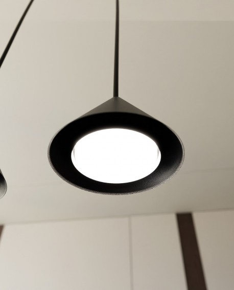 LAMPA WISZĄCA ELIT 1 CZARNA EMIBIG