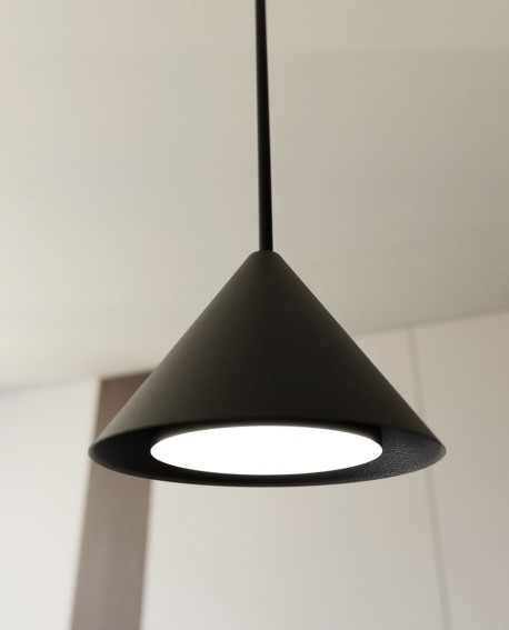 LAMPA WISZĄCA ELIT 1 CZARNA EMIBIG