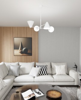 LAMPA HERMES 4 BIAŁA