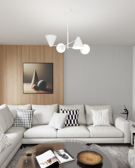 LAMPA HERMES 4 BIAŁA