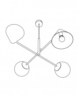 LAMPA HERMES 4 BIAŁA
