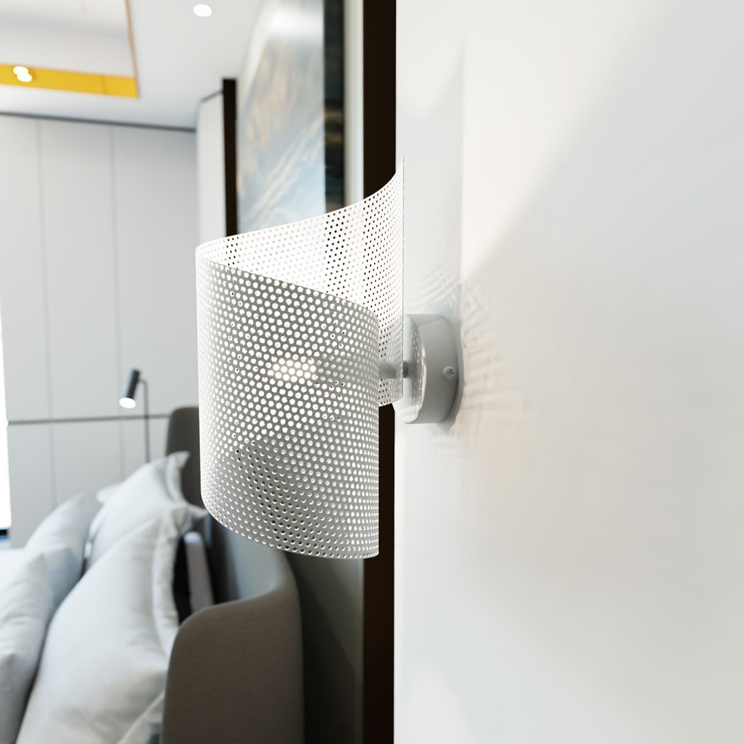 LAMPA SPIRAL BIAŁA