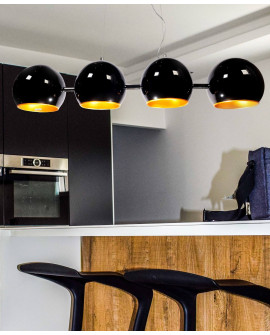 LAMPA WISZĄCA AURORA W4 BLACALAMPA WISZĄCA CZARNA AURORA W4K