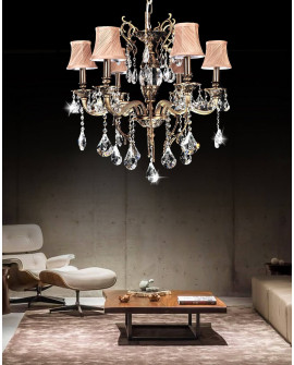 KLASYCZNY ŻYRANDOL KRYSZTAŁOWY LUSSINARE W6