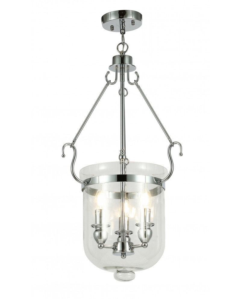LAMPA WISZĄCA CHROMOWANA LEO