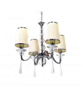 KLASYCZNY ŻYRANDOL KRYSZTAŁOWY KREMOWY FEDERRICA W4