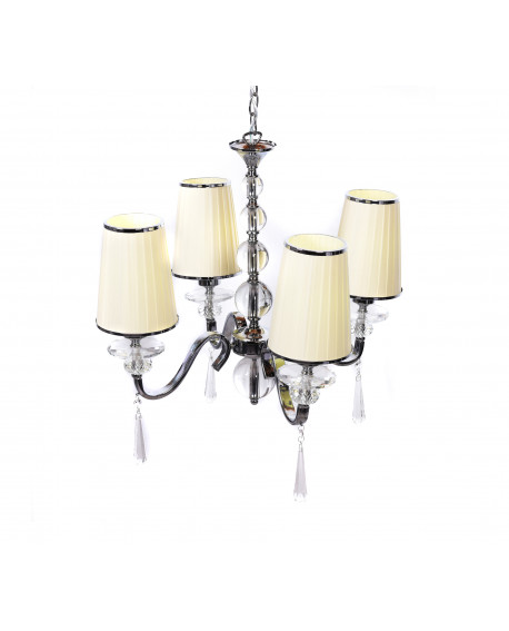 KLASYCZNY ŻYRANDOL KRYSZTAŁOWY KREMOWY FEDERRICA W4