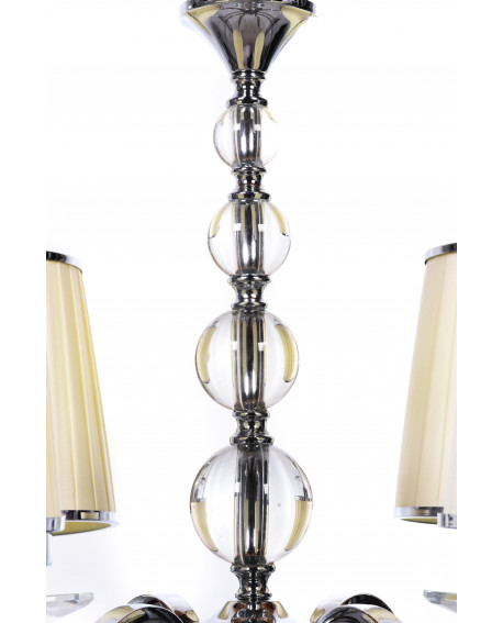 KLASYCZNY ŻYRANDOL KRYSZTAŁOWY KREMOWY FEDERRICA W4