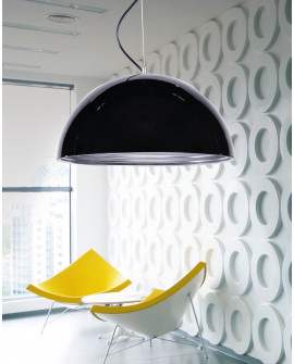 LAMPA WISZĄCA CZARNA WOODY