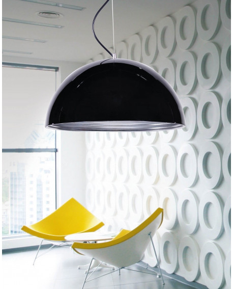 LAMPA WISZĄCA CZARNA WOODY