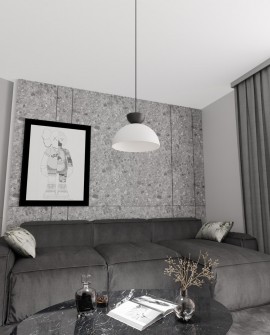 LAMPA LUNARO 1S BL BIAŁA/BLACK