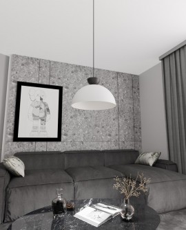 LAMPA LUNARO 1L BL BIAŁA/BLACK