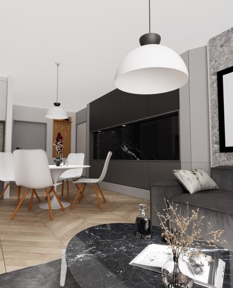 LAMPA LUNARO 1L BL BIAŁA/BLACK