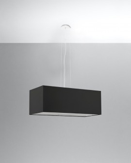 Żyrandol SANTA BIS 80 czarny Sollux SL.0780