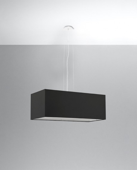 Żyrandol SANTA BIS 80 czarny Sollux SL.0780