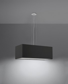 Żyrandol SANTA BIS 80 czarny Sollux SL.0780