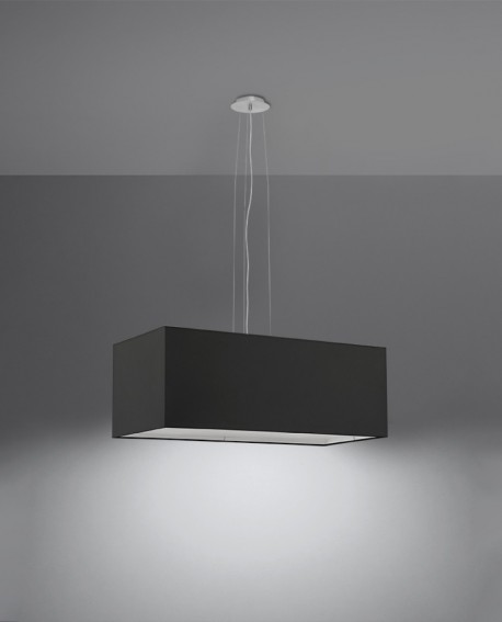 Żyrandol SANTA BIS 80 czarny Sollux SL.0780