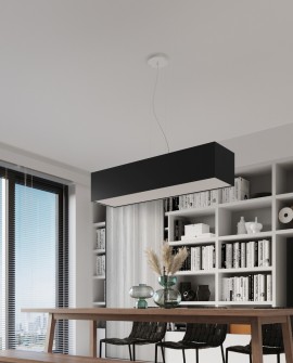 Żyrandol SANTA BIS 80 czarny Sollux SL.0780