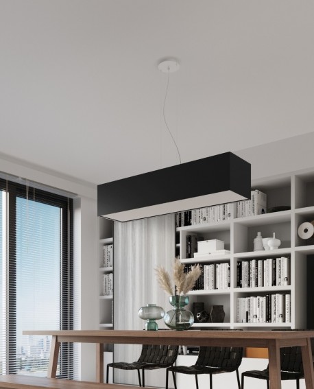 Żyrandol SANTA BIS 80 czarny Sollux SL.0780