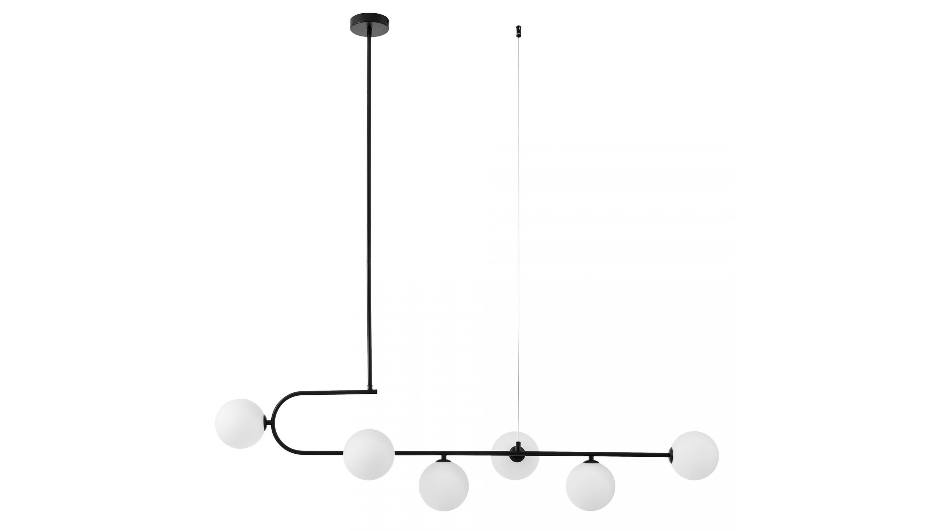 LAMPA WISZĄCA NOWOCZESNA CZARNO-BIAŁA GROSEO W6 LUMINA DECO
