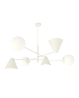 LAMPA HERMES 6 BIAŁA