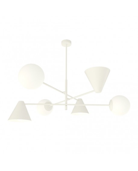 LAMPA HERMES 6 BIAŁA