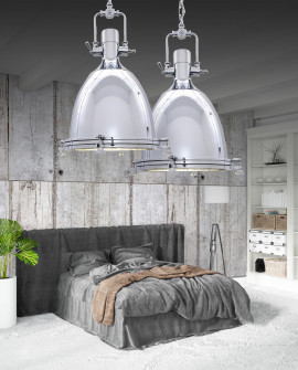 LAMPA WISZĄCA LOFT CHROMOWANA ALCANTARE