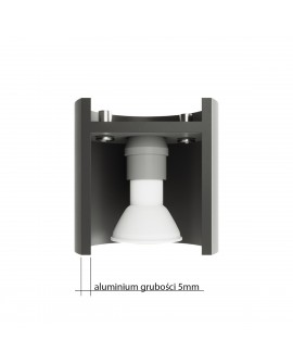 Plafon INEZ szary Sollux SL.0357