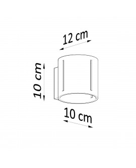 Kinkiet INEZ szary Sollux SL.0354