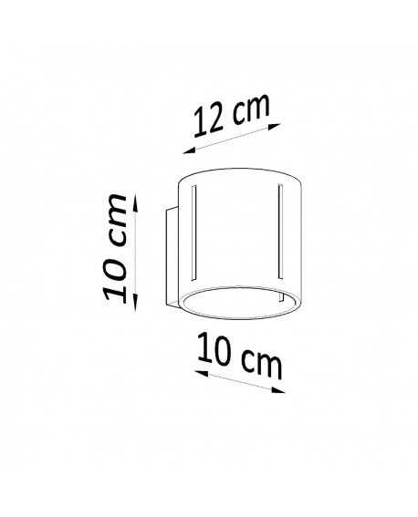 Kinkiet INEZ szary Sollux SL.0354