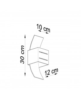 Kinkiet LORETO szary Sollux SL.0202