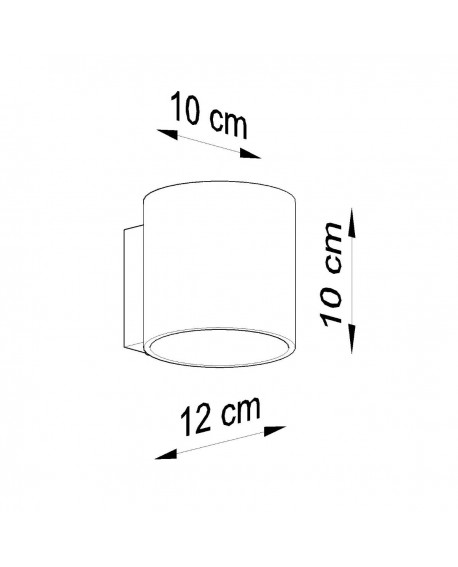 Kinkiet ORBIS 1 antracyt Sollux SL.0566