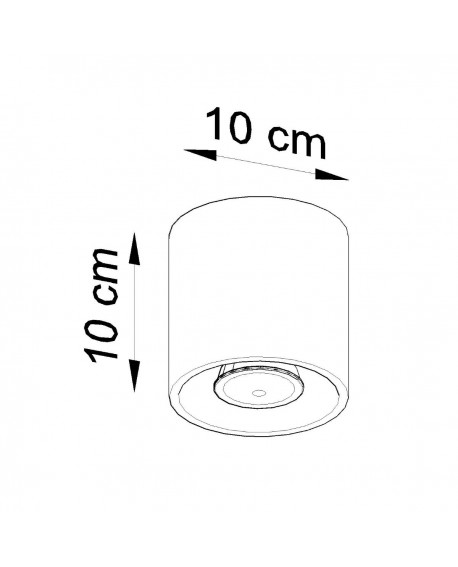 Plafon ORBIS 1 antracyt Sollux SL.0568