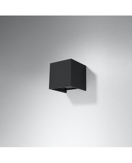 Kinkiet LUCA czarny LED IP54 Sollux SL.0545