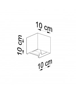 Kinkiet LUCA czarny LED IP54 Sollux SL.0545