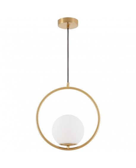 NOWOCZESNA LAMPA WISZĄCA SZCZOTKOWANE ZŁOTO VERO 1A LUMINA DECO