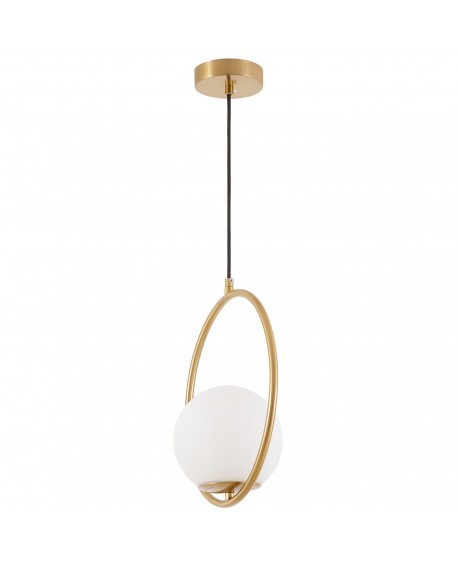 NOWOCZESNA LAMPA WISZĄCA SZCZOTKOWANE ZŁOTO VERO 1A LUMINA DECO