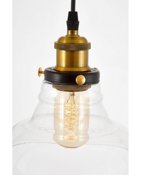 LAMPA WISZĄCA ZWIS CZARNY BAO LUMINA DECO