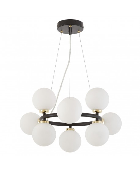 NOWOCZESNA LAMPA WISZĄCA CZARNO-ZŁOTA MARSIADA W9 LUMINA DECO