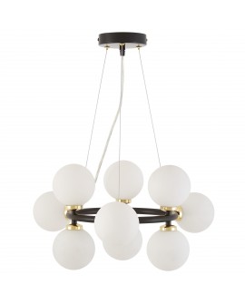 NOWOCZESNA LAMPA WISZĄCA CZARNO-ZŁOTA MARSIADA W9 LUMINA DECO