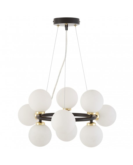 NOWOCZESNA LAMPA WISZĄCA CZARNO-ZŁOTA MARSIADA W9 LUMINA DECO